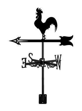 欧式风向标户外院子公园天台屋顶指示牌摆件铁艺创意礼品