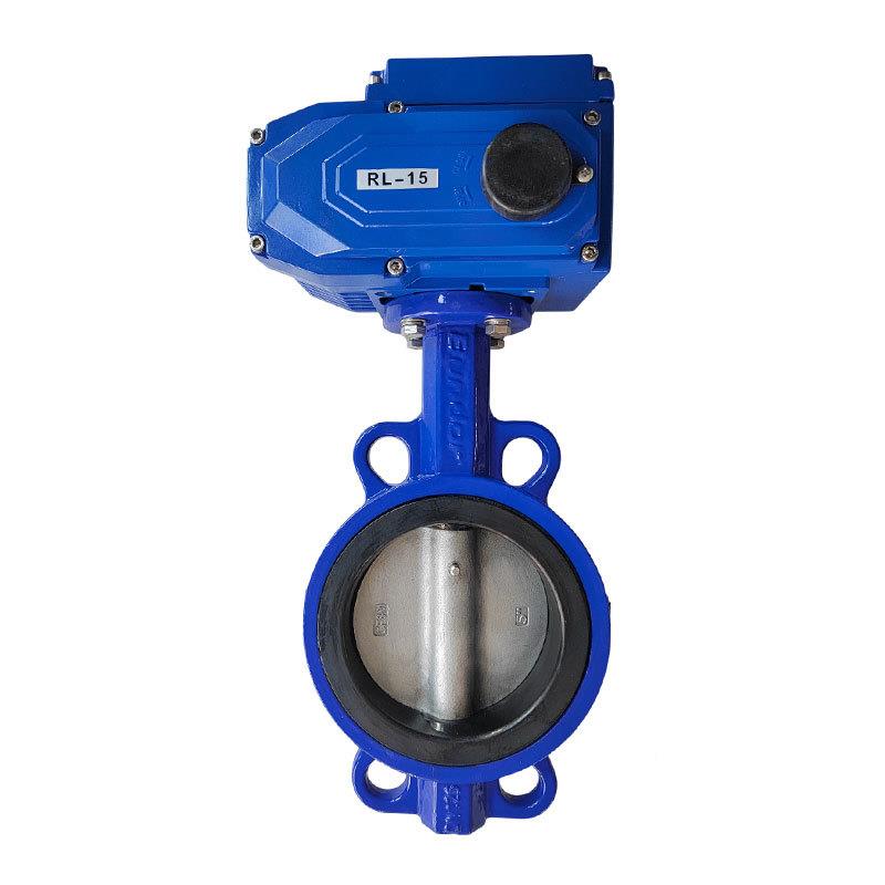 电动蝶阀D971X-1N0Q软密封球墨铸铁手动对夹蝶阀天津蝶阀厂家D100