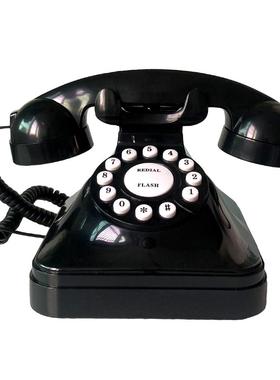 欧式宫廷老式仿古电话机创意复古办公家用酒店座机摆件装饰电话机
