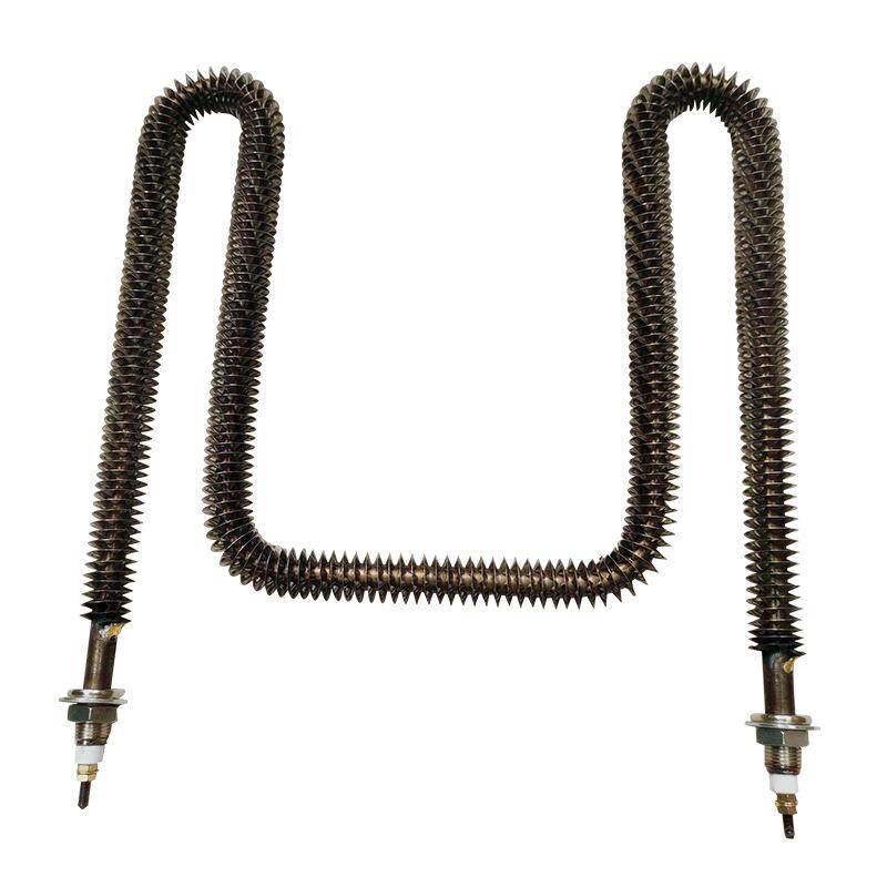 U型翅片加热管不锈钢法兰W型空气干烧电热管催化燃烧设备用发热管