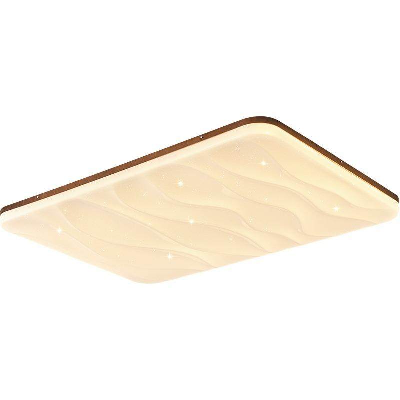 2025波浪吸顶灯客厅主灯实木超薄胡桃色中古风复古卧室中山灯具,家装灯饰光源,客厅吸顶灯,淘宝优惠券,粉丝福利购,淘宝优惠卷