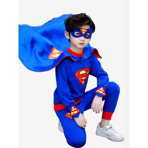 万圣节儿童服装春秋套装男童蜘蛛侠表演出5男孩蝙蝠侠cosplay衣服
