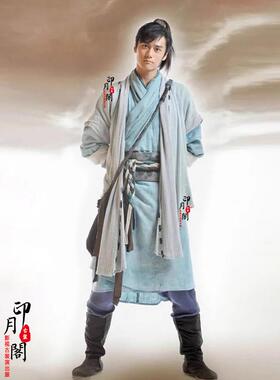 魏晋唐朝男汉服武侠棉麻大侠剑客服侠客服破旧江湖浪子酒剑仙古装