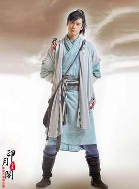 魏晋唐朝男汉服武侠棉麻大侠剑客服侠客服破旧江湖浪子酒剑仙古装