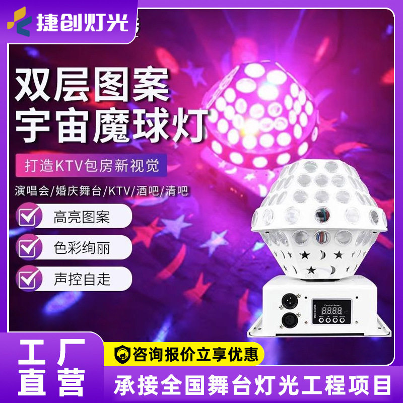 宇宙魔球灯led旋转爆闪蹦迪灯酒吧ktv闪光灯舞台灯光批发灯光秀