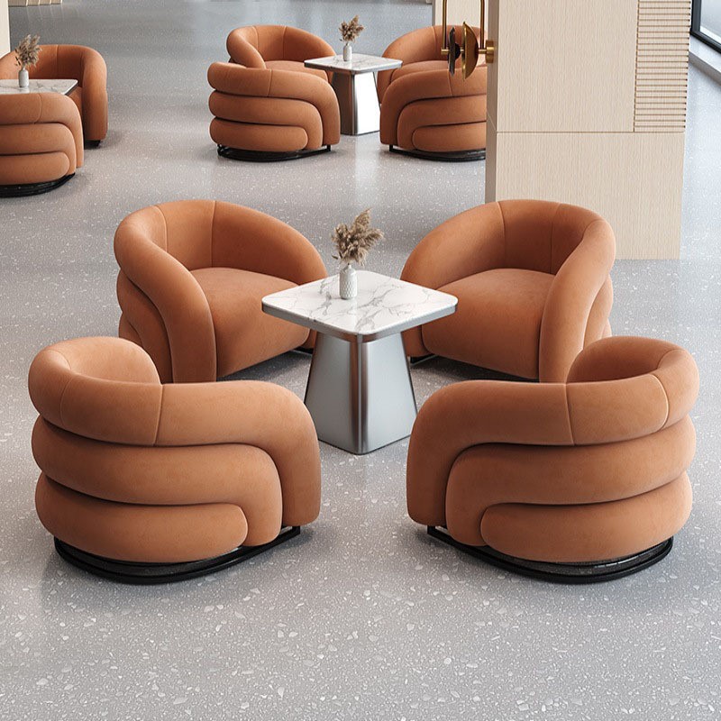 商用办公休息区沙发单人会客洽谈商务接待酒店大堂沙发休息商务