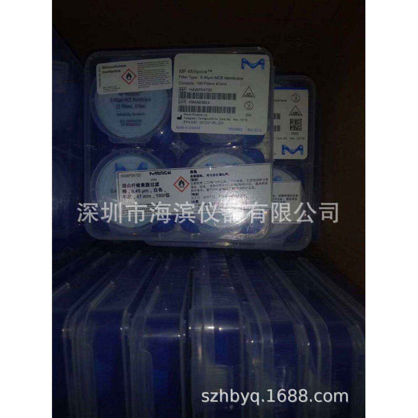 密理博NY尼龙滤膜GNWP04700亲水0.22µm47mm白色光面尼龙膜