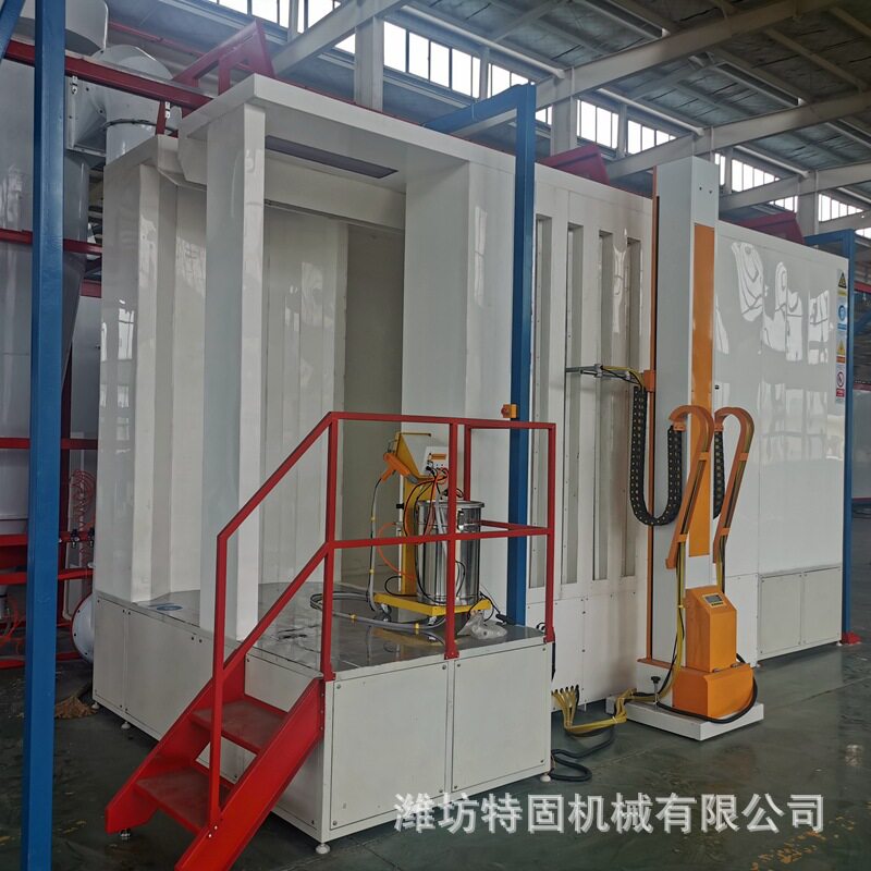 静电喷涂设备护栏大门喷塑流水线悬挂式全自动喷涂喷漆涂装流水线
