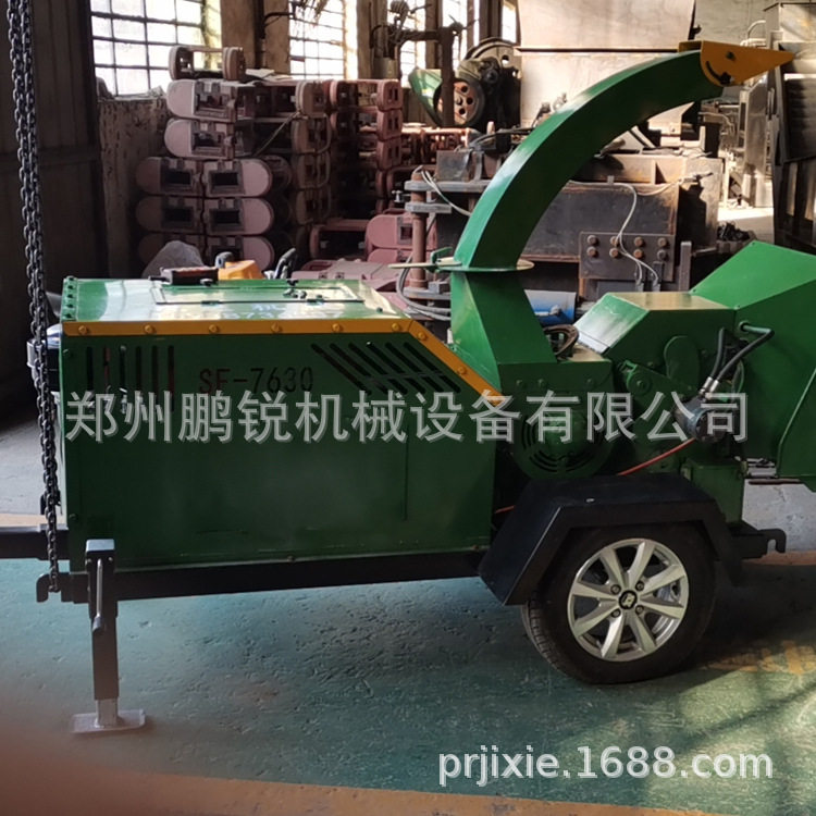 鹏锐移动柴油园林果园木材粉碎机