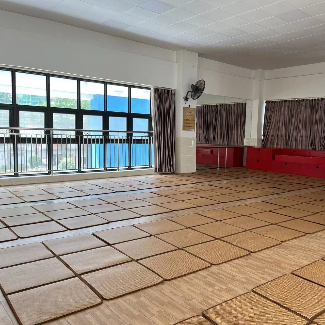 学生单人床藤席夏天儿童床藤席拼接学校满铺藤席