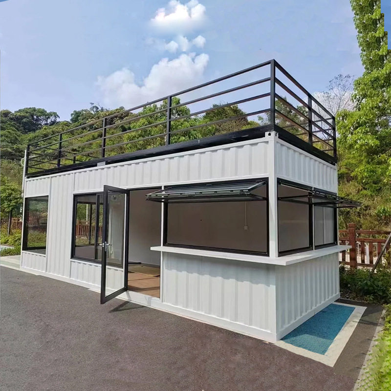 集装箱房可移动焊接箱房工地住人内装设计双层商铺房临时仓库房