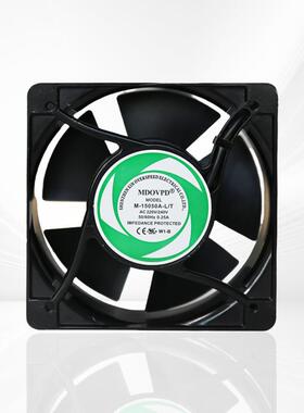 工厂直销15050AC铝框静音220V/380V机柜排风扇交流轴流工业散热风