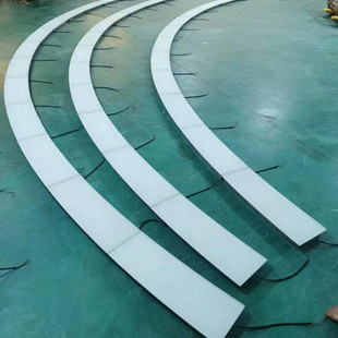 全不锈钢DMX512园林七彩超市地面亮化长条地埋灯异圆弧形地砖灯