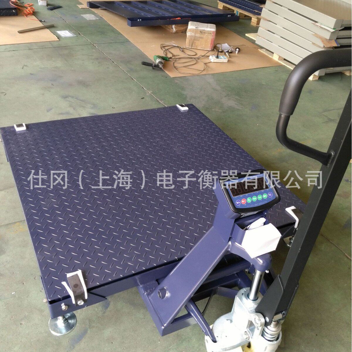 福建叉车移动电子地磅防爆型2吨带打印手推移动电子地磅防爆电池