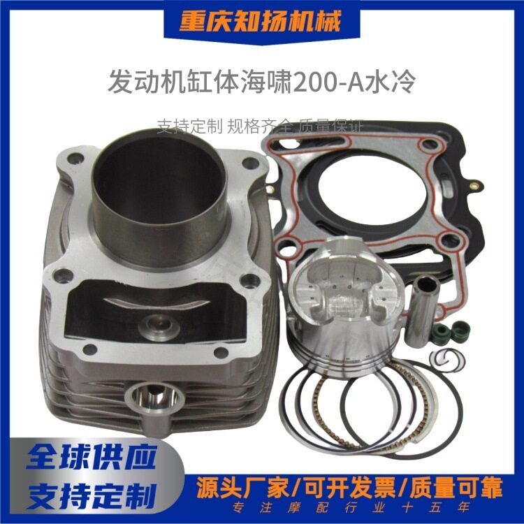 摩托车配件 海啸200-A发动机水冷气缸体套缸总成垫圈活塞环密封件