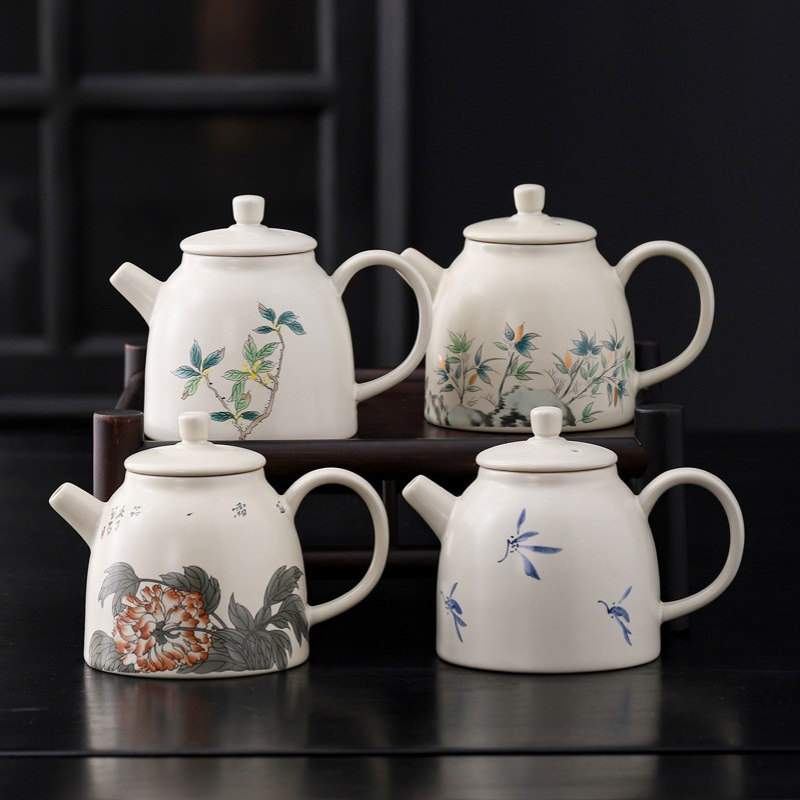 草木灰陶瓷茶壶茶具家用