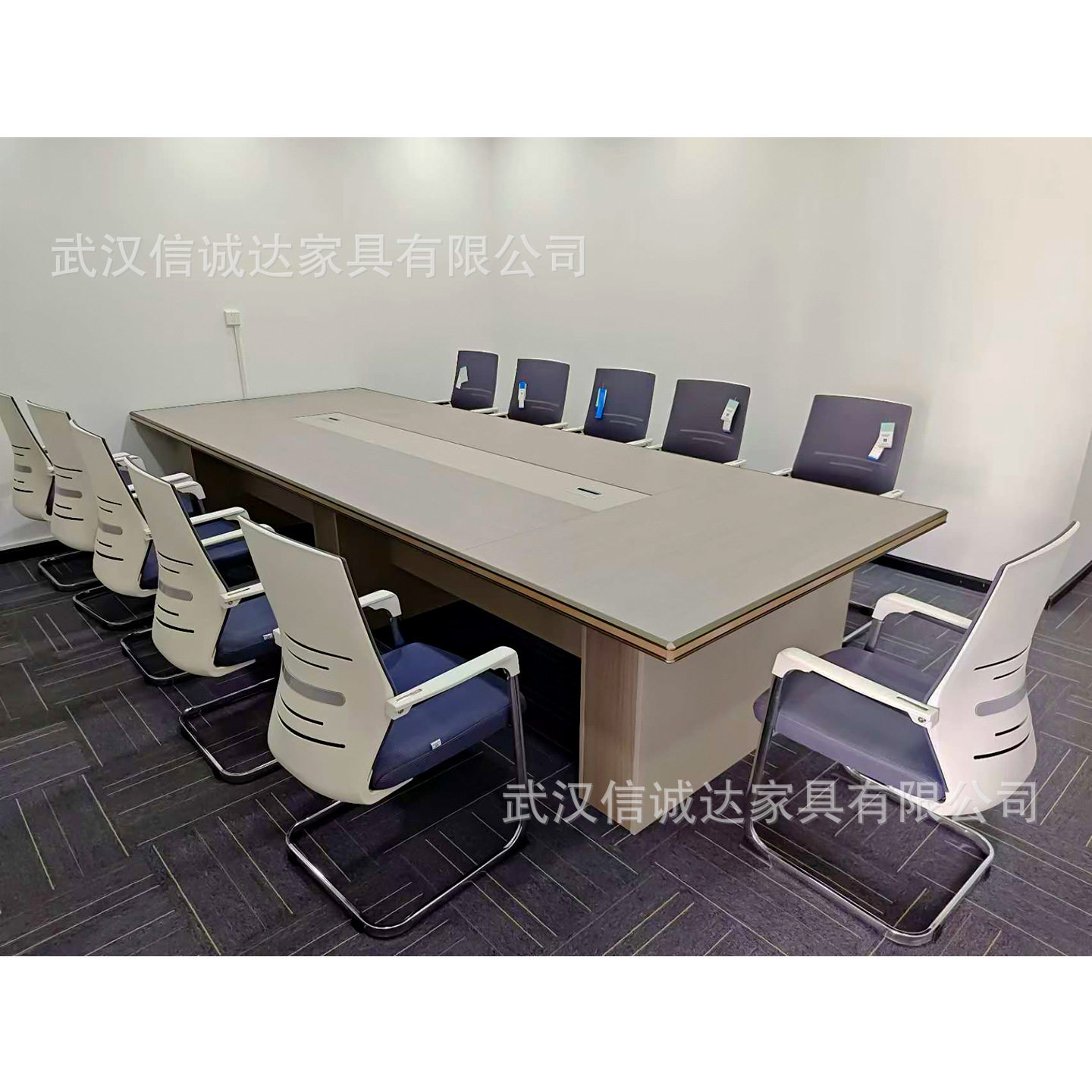 高档包边现代时尚会议桌多功能大型会议台条形会议桌办公会议桌子