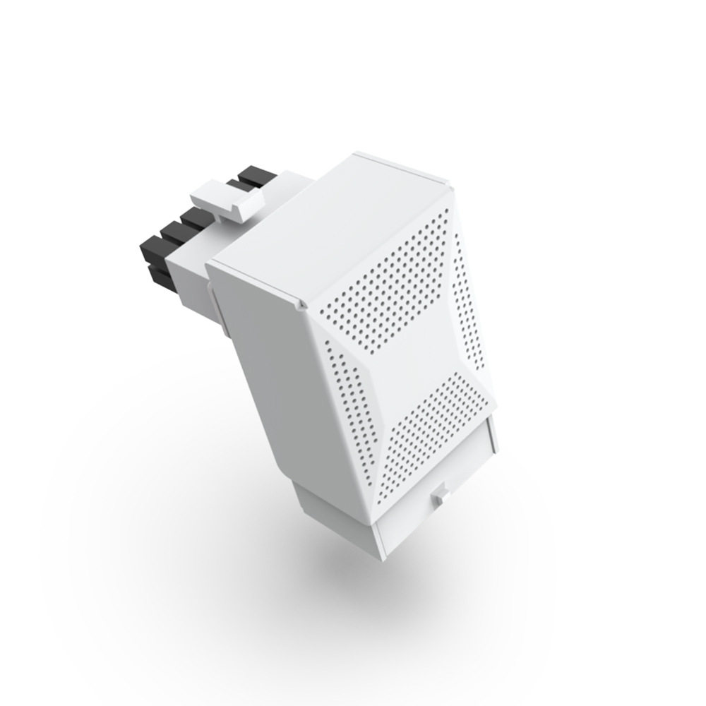 电脑显卡供电接口B款反向矩形16针16P pcie-5.112VHPWR90度转弯头