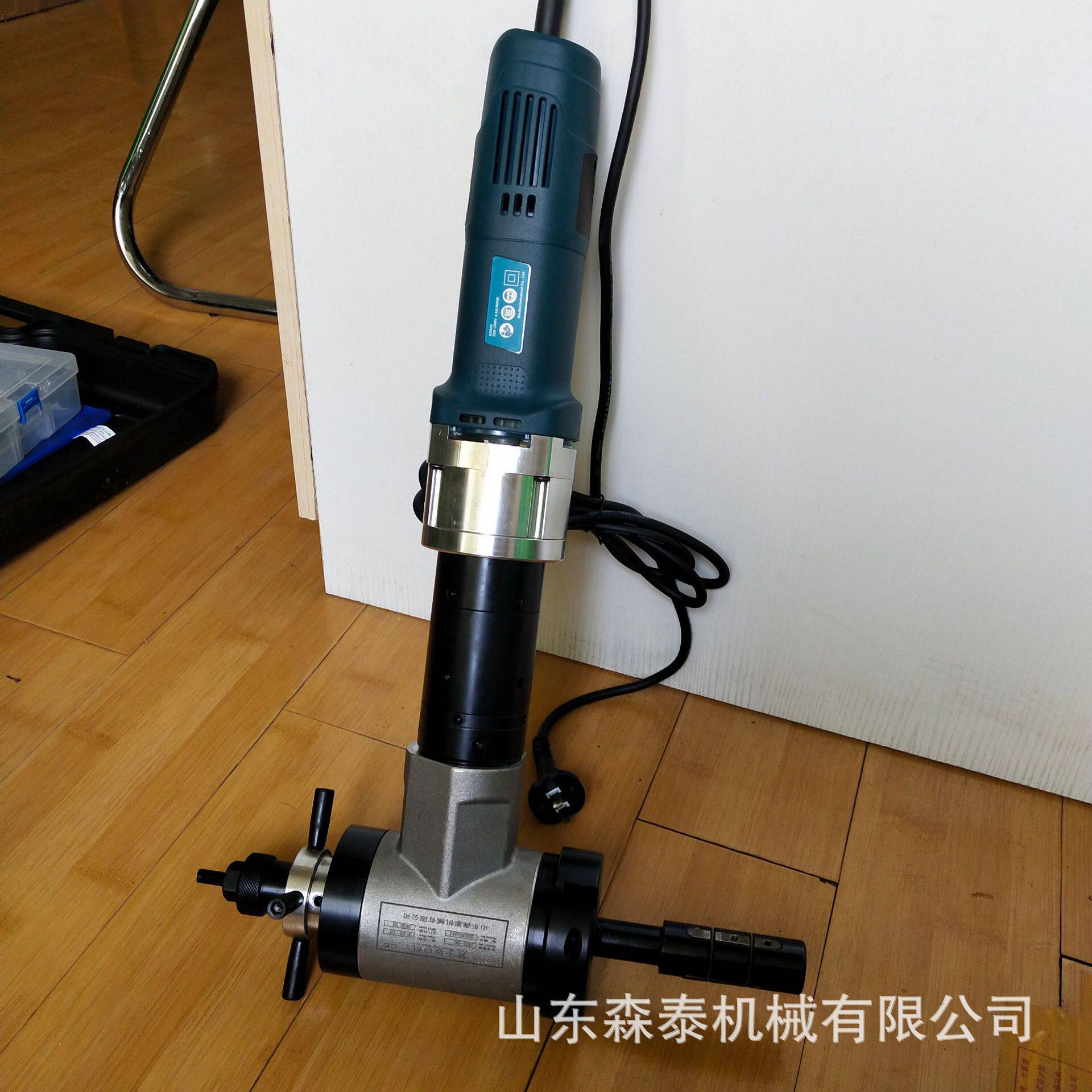 手持式电动內涨式管道坡口机80型管道平口机管子坡口机