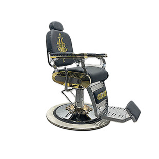 高档复古男士油头馆理发椅美发店可放倒刮胡修面发廊专用剪发椅子