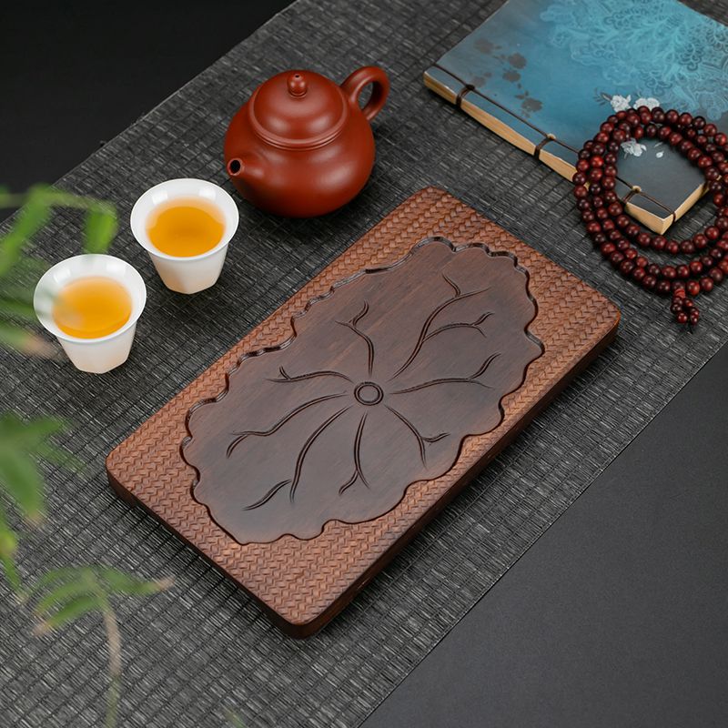 【包邮】茶盘实木家用小型干泡台小托盘一人用花梨木茶具办公室排