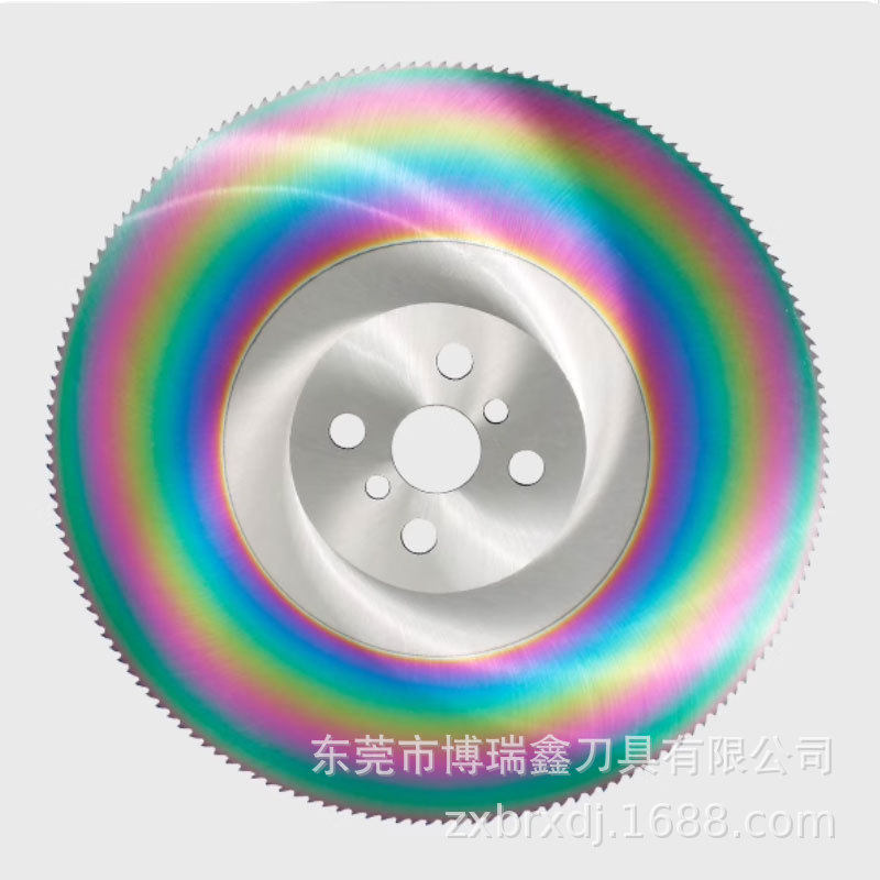 HSS高速钢锯片不锈钢铁管铜管切管机锯片彩虹色切割片250/275/300