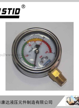 耐震压力表抗震YN60径向油压表液压表YN-60 0-10/16/25MPA PT1/4