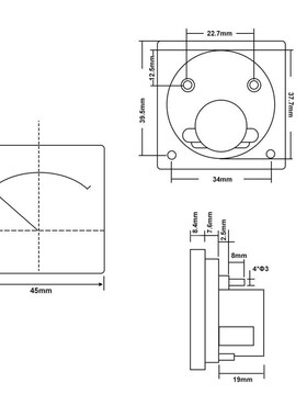 指针式直流电流表头91C4-A 30mA100mA500mA1A2A5A10A20A机械仪表