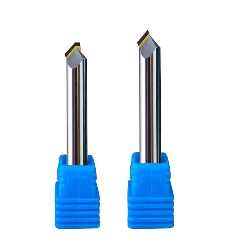 天然单晶钻石刀高光倒角刀亚克力金银铜铝合金雕刻机刀具数控铣刀