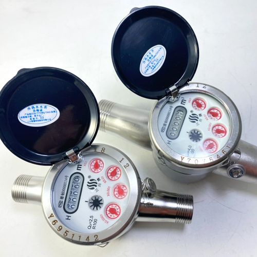 全不锈钢国标滴水计量水表旋翼式带止回阀家用数字冷水表4分/6分