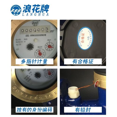连云港浪花水表 水平螺翼式80200法兰数字国标水表 家用包验收