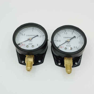 高压低压COMPOUND制冷真空压力表空调冷媒雪种表包邮耐震2