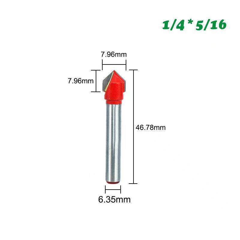 90度v型刀直角刀集成板墙折角度铝塑板木工铣刀修边机刀头钨钢头