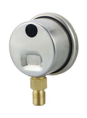 耐震压力表YN40不锈钢材质油压气压水压螺纹M10*1 NPT1/8 1/4 1分