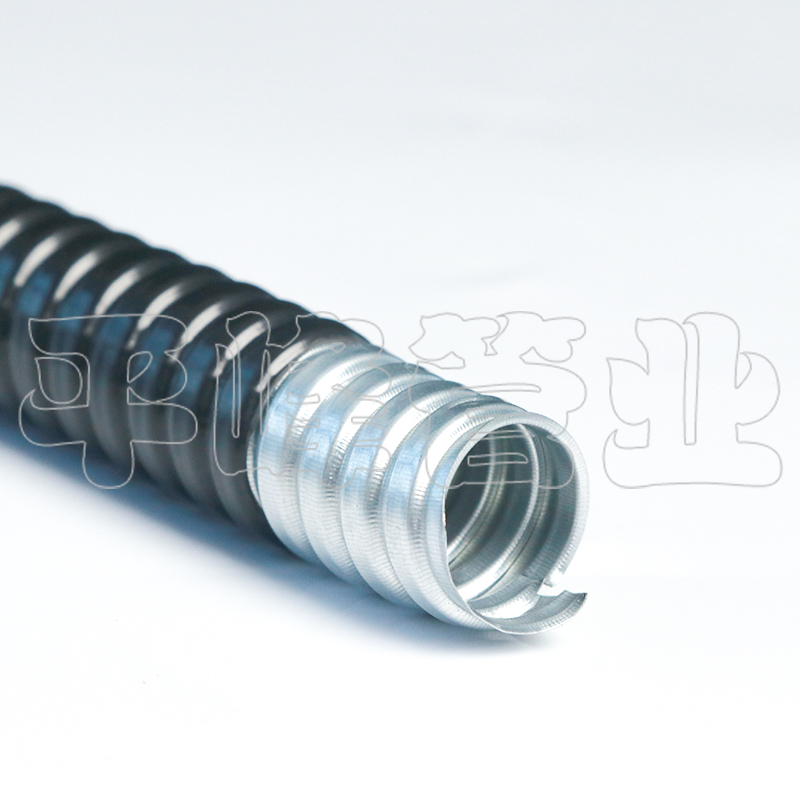 加厚热镀锌包塑金属软n管蛇皮管波纹管穿线软管电线套管黑色4分6