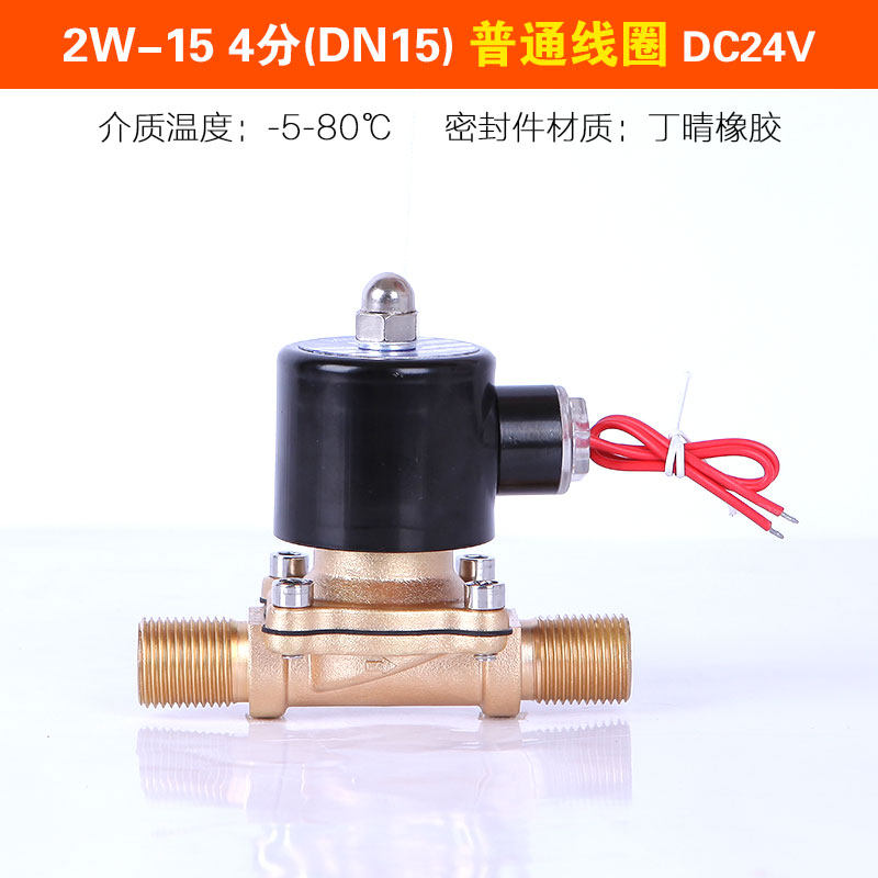4分外牙电磁阀 常闭水阀 气阀 AC220V DC24V DC12V 新品现货