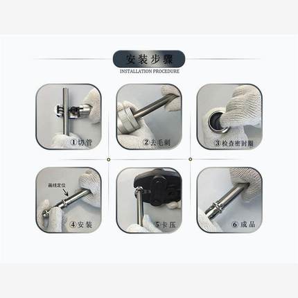 304环压式外丝直接水管配件接头穿线管薄壁不锈钢卡压管件大全