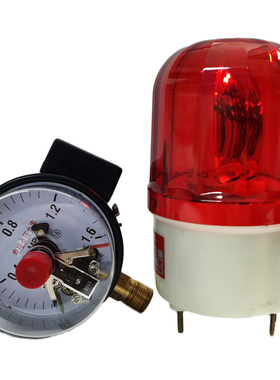 压力报警器 水压 油压气压高低压声光报警配电接点压力表0-1.6MPA