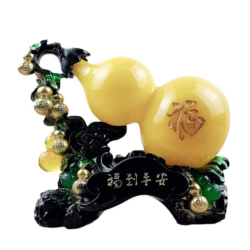 包邮葫芦摆件福禄平安树脂工艺品摆件创意客厅电视柜酒柜家居装饰