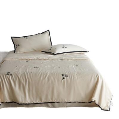 ins风级凉感兰精天丝夏被四件套卡通空调被夏凉被可机洗薄被芯