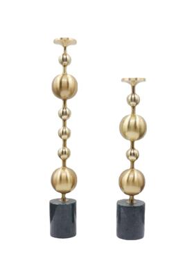 创意铁艺圆球组合烛台摆件酒店餐厅桌面摆件样板间家居软装饰品