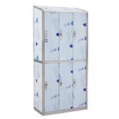 304不锈钢更衣柜车间员工储物柜食堂碗柜餐盘柜浴室多门带锁鞋 柜