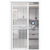 铝镁合金厨房折叠门客厅阳台推拉门商铺伸缩隔断门简易临时门厂家