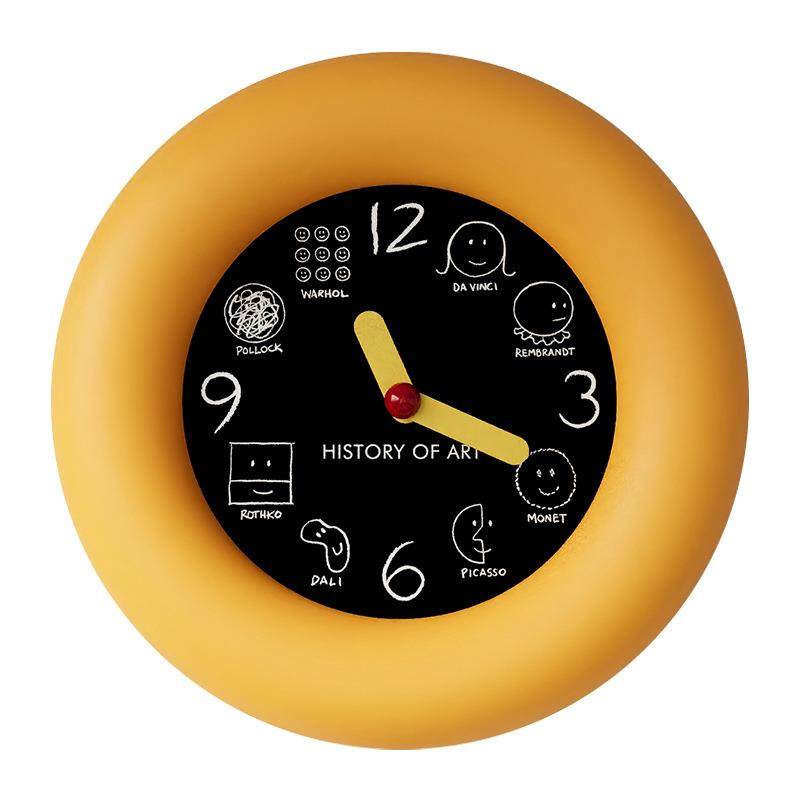 2025新款高级感ins钟表挂钟客厅简约现代石英钟机芯格栅装饰挂钟