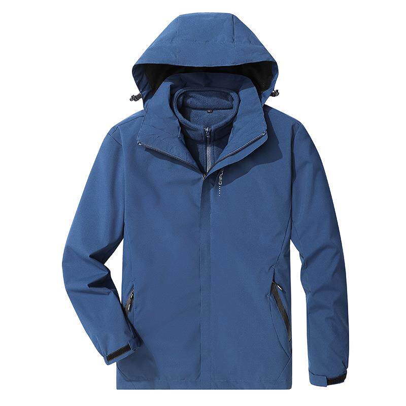 冲锋衣男女情侣户外两件套防水可拆卸内胆摇粒绒三合一冬季滑雪服