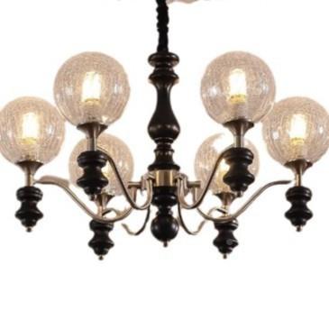 计美式厅吊客灯法485现代中古风设师大厅魔豆吊灯式复古民宿卧室