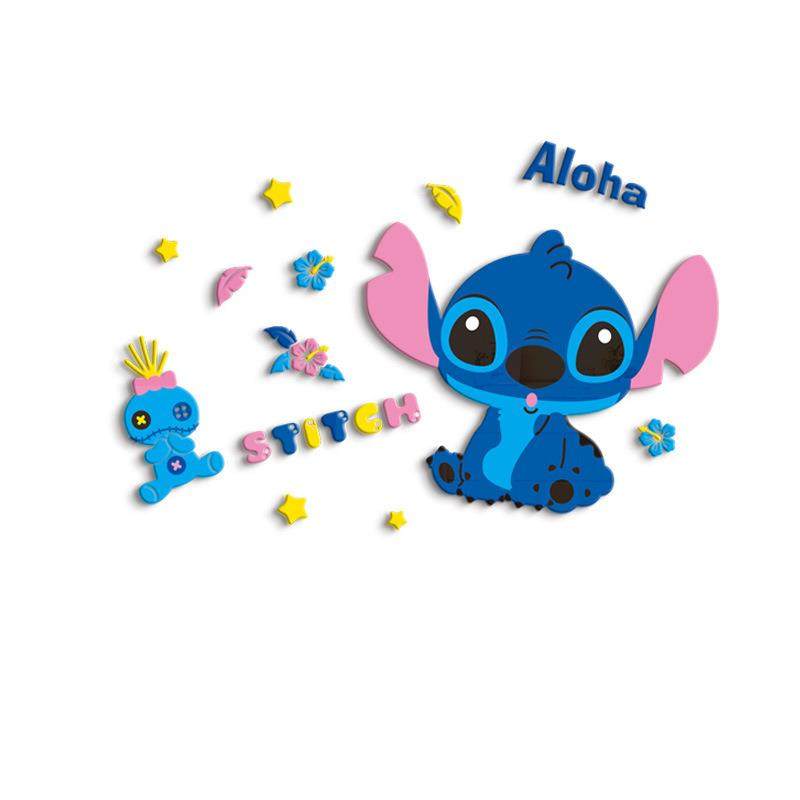 卡通动漫史迪奇史迪仔3d立体墙贴亚克力儿童房床头客厅沙发背景装,家居饰品,软装墙贴,淘宝优惠券,粉丝福利购,淘宝优惠卷