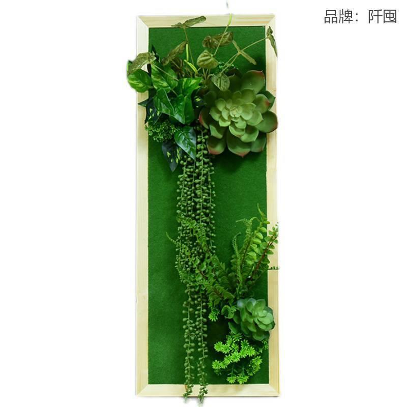 仿真多肉植物壁挂绿植鹿头墙饰背景墙工业风餐厅酒吧创意墙面装饰