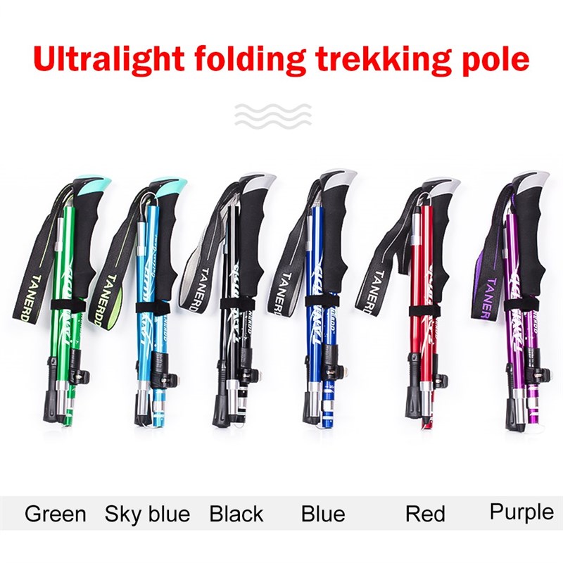 极速Outdoor Folding Handle 4-Section Folding Walking s Canes
