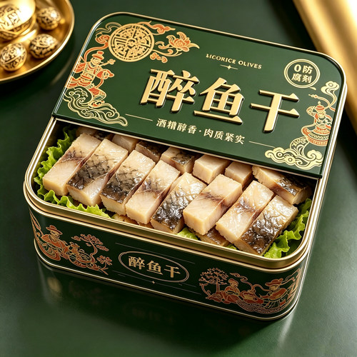 【绍兴老字号】正宗醉鱼干特产即食花雕酒醉鱼干中段鱼块下酒下饭